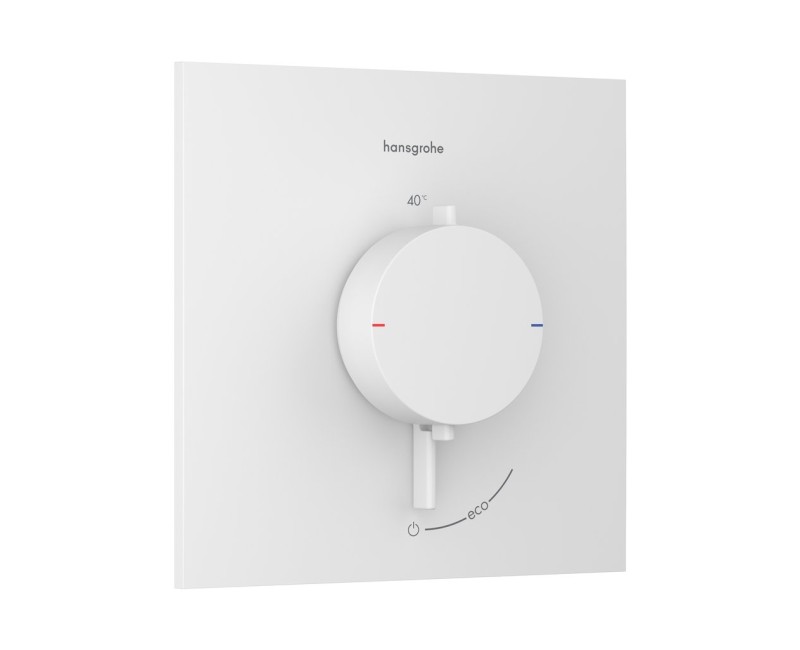 Dušas maisītājs Hansgrohe Ecostat Comfort E ar termostatu iebūvējams, matēti balts 33710700