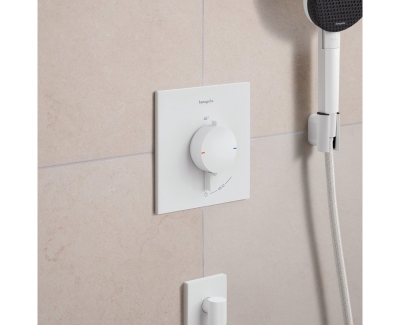 Dušas maisītājs Hansgrohe Ecostat Comfort E ar termostatu iebūvējams, matēti balts 33710700