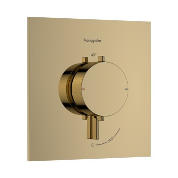 Dušas maisītājs Hansgrohe Ecostat Comfort E ar termostatu iebūvējams, pulēta zelta krāsa 33710990