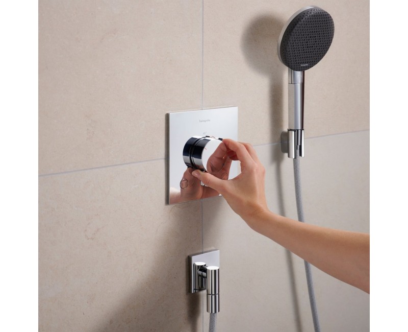 Смеситель для душа Hansgrohe Ecostat Comfort E с термостатом для скрытого монтажа, на 2 устройства, хром 33711000