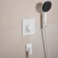 Dušas maisītājs Hansgrohe Ecostat Comfort E ar termostatu iebūvējams, 2 ierīcēm, matēti balts 33711700