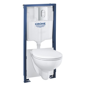 Komplekts Grohe Bau Rimless WC+rāmis Rapid SL+poga