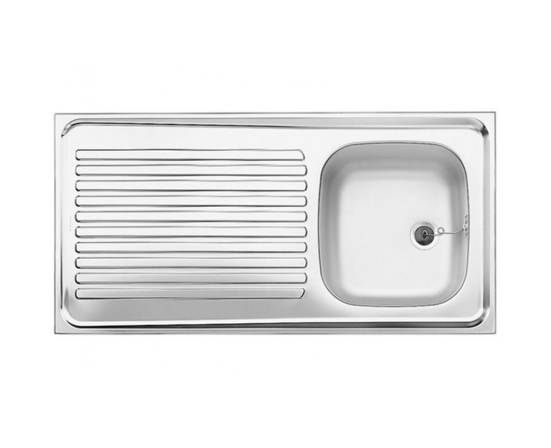 Кухонная мойка BLANCO LAY-ON SINK R-ES 10X5 1/2", цвет натуральный, нержавеющая сталь, отделка натуральная, 510502