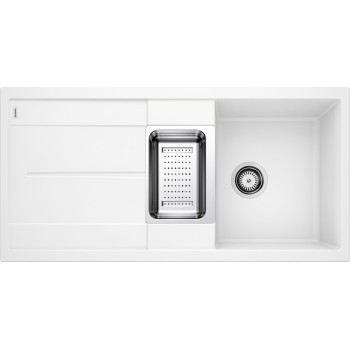 Кухонная мойка BLANCO METRA 6 S SILG PDUR White M.ZUB M.AF SILGRANIT™, PuraDur™, White 513046