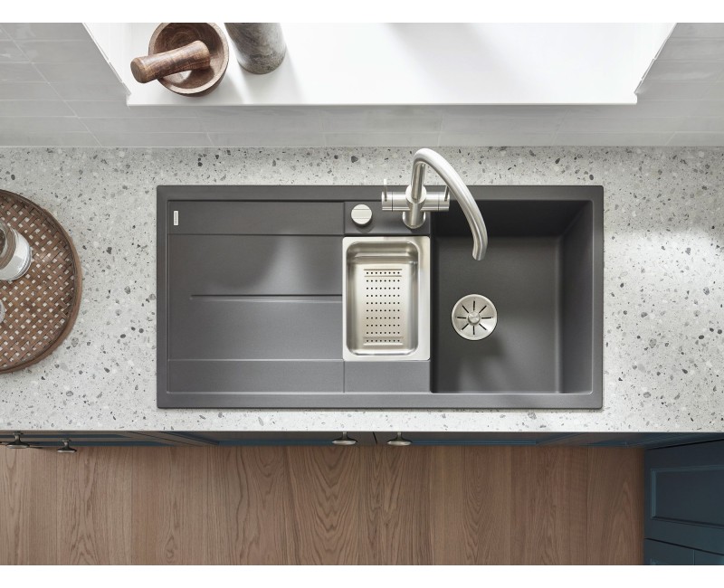 Кухонная мойка BLANCO METRA 6 S SILG PDUR Антрацит M.ZUB M.AF SILGRANIT™, PuraDur™, Антрацит 513053