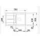 Virtuves izlietne BLANCO METRA 45 S SILG PDUR White O.AF SILGRANIT™ 513187