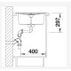 Virtuves izlietne BLANCO METRA 45 S SILG PDUR White O.AF SILGRANIT™ 513187