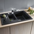 Кухонная мойка BLANCO METRA 6 S компактная SILG PDUR Black M. AF Black, SILGRANIT™ 525925