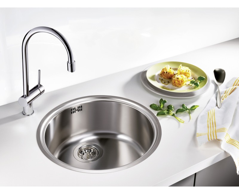 Virtuves Izlietne BLANCO RONDOSOL - IF Brushed O.AFNerūsējošais tērauds, Krāsots pārklājums 514647