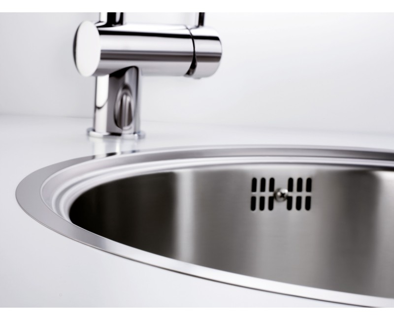 Virtuves Izlietne BLANCO RONDOSOL - IF Brushed O.AFNerūsējošais tērauds, Krāsots pārklājums 514647