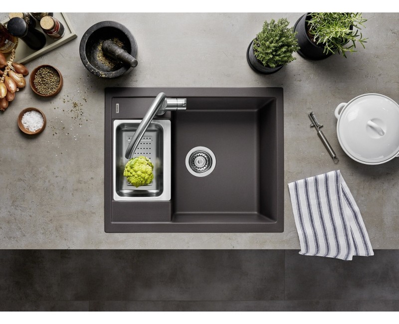 Кухонная мойка BLANCO METRA 6 SILG PDUR Серый камень O.ZUB O.AF SILGRANIT™, PuraDur™, Серый камень 518875