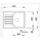 Virtuves izlietne BLANCO ZIA 40 S SILG Volcano grey O.AF  SILGRANIT™ 527378
