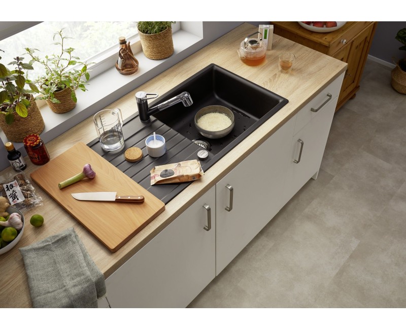 Кухонная мойка BLANCO ZIA XL 6 S SILG PDUR Black O.AF Black, SILGRANIT™ 526024