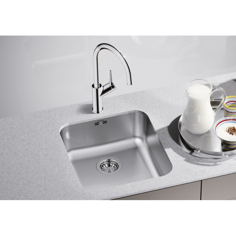Virtuves izlietne BLANCO SUPRA 450-U BRUSHED O.AF Nerūsējošā tērauda 518203
