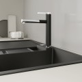 Кухонный смеситель BLANCO LINEE-S Черный / Хром HD 526171