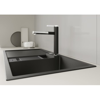 Virtuves maisītājs BLANCO LINEE-S Melns / Hromēts HD 526171