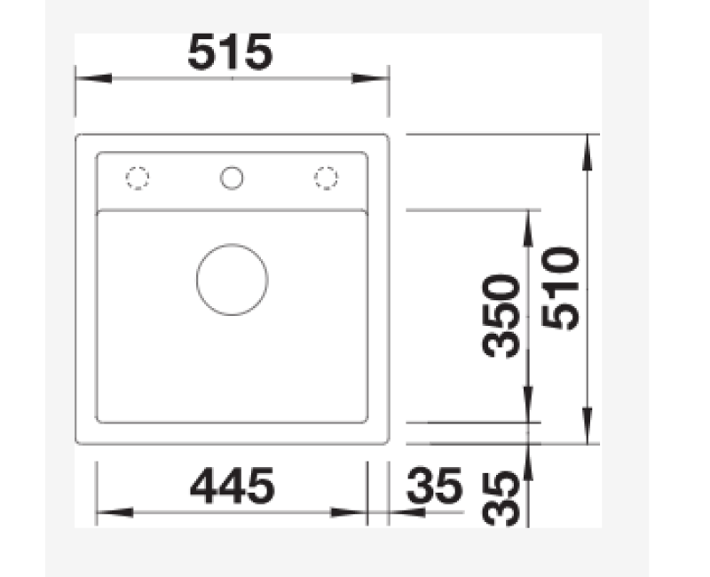 Кухонная мойка BLANCO DALAGO 5 SILG PDUR Black M.AF Black, SILGRANIT™ 525871