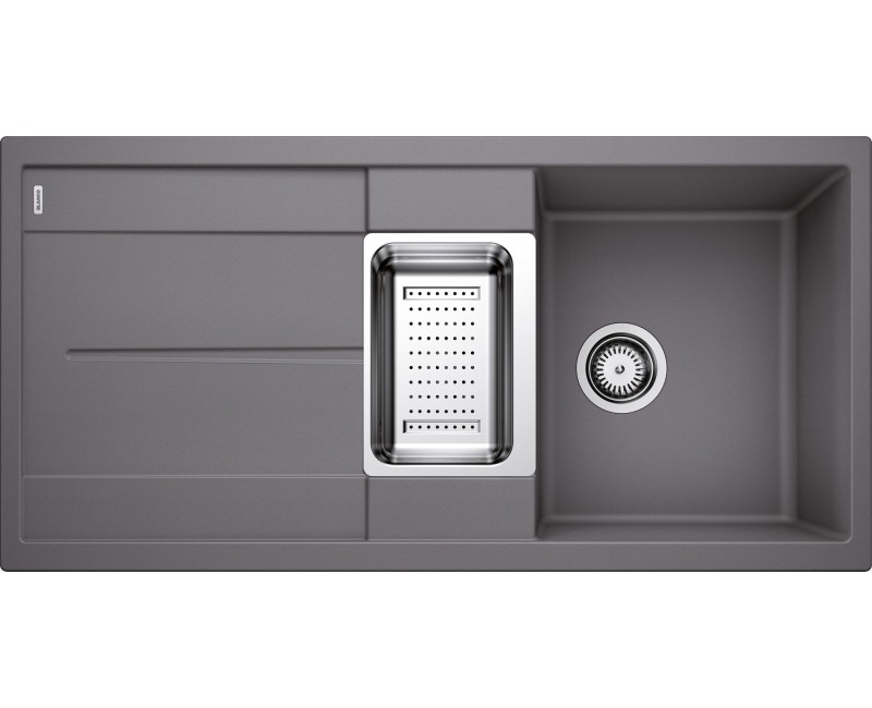 Кухонная мойка BLANCO METRA 6 S SILG PDUR Rock grey M.ZUB M.AF SILGRANIT™, PuraDur™, Stone grey 518877