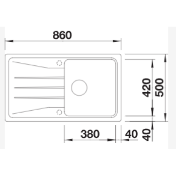 Кухонная мойка BLANCO SONA 5 S SILG PDUR Coffee O.AF SILGRANIT™, PuraDur™, Coffee 519679