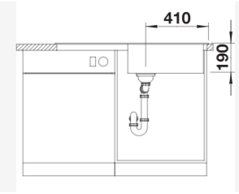 Кухонная мойка BLANCO SONA XL 6 S SILG PDUR Tartufo O.AF SILGRANIT™, PuraDur™, Tartufo 519696
