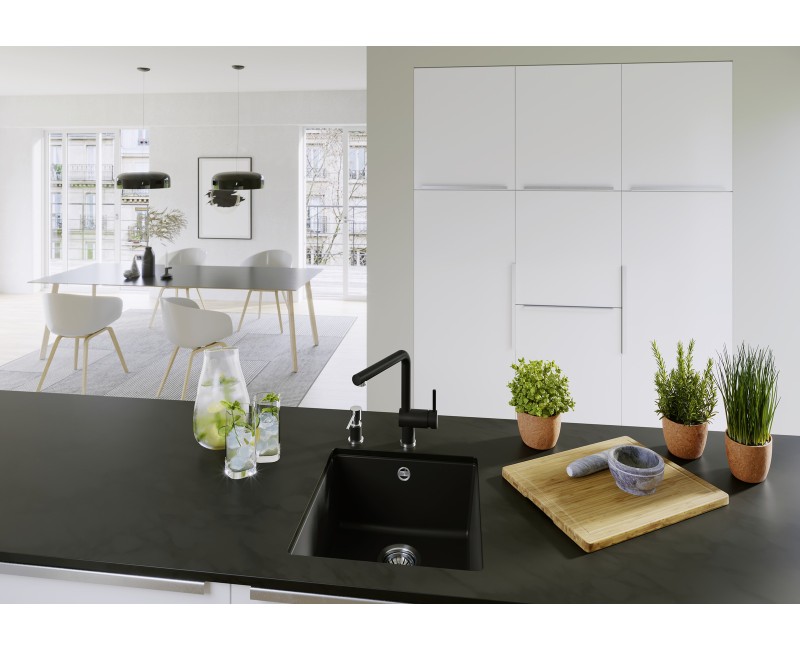 Кухонная мойка BLANCO ROTAN 400-U Антрацит O.AF SILGRANIT™ 521332