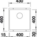 Кухонная мойка BLANCO ROTAN 400-U Белый O.AF SILGRANIT™ 521334