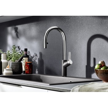 Кухонный смеситель BLANCO CARENA-S Vario Anthracite/Chrome HD 521358