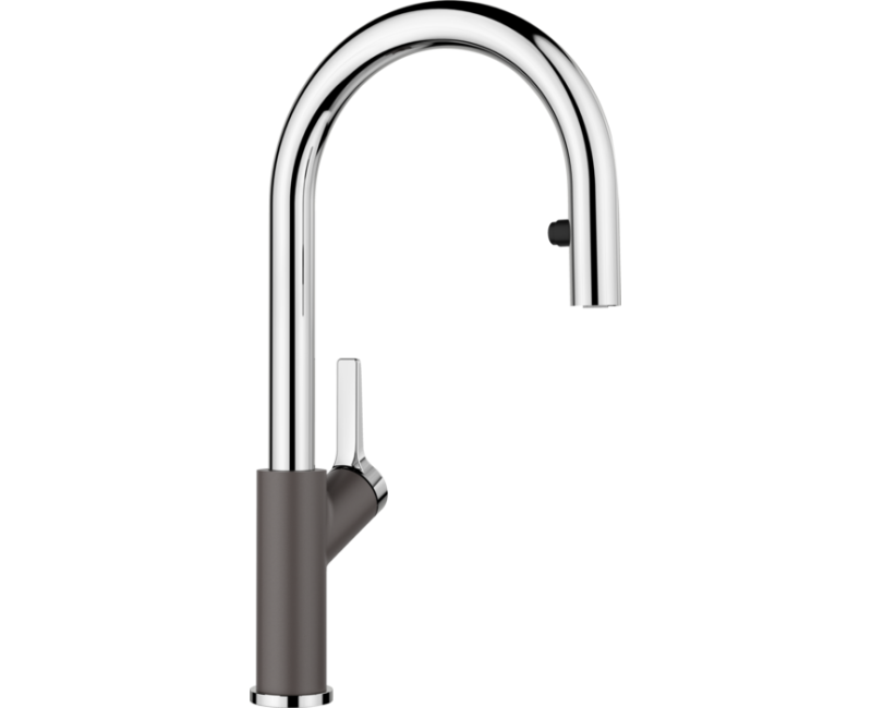 Кухонный смеситель BLANCO CARENA-S Vario Rock grey/Chrome HD 521359