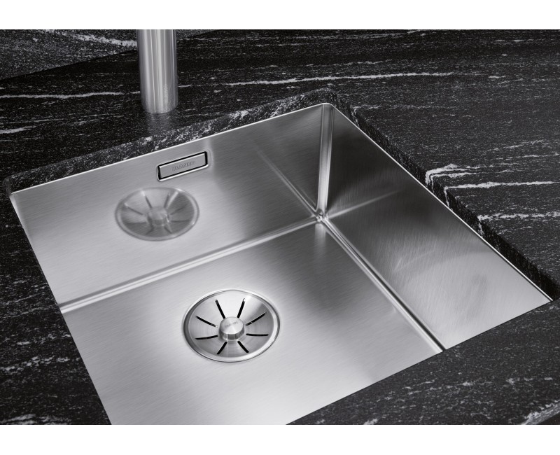 Кухонная мойка BLANCO CLARON 400-U InFino O.AF, нержавеющая сталь, глянцевый сатин 521573