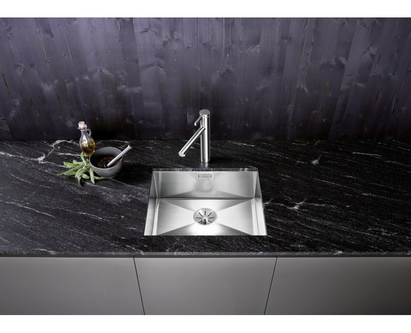 Кухонная мойка BLANCO ZEROX 500-U InFino O.AF, нержавеющая сталь, глянцевый сатин 521589