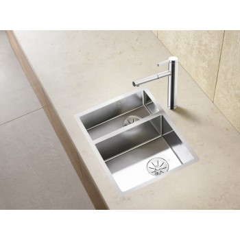 Virtuves Izlietne BLANCO CLARON 340/180-IF RE InFino O.AF Nerūsējošais tērauds, Satīna spīdīga 521608