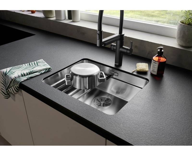Кухонная мойка BLANCO ETAGON 500-U SATIN InFino O.AF Нержавеющая сталь, глянцевый сатин 521841