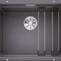 Virtuves Izlietne BLANCO ETAGON 500-U SILG PDUR Rock grey M.ZUB InFino O.AF SILGRANIT™, PuraDur™, Akmeņu pelēka 522228