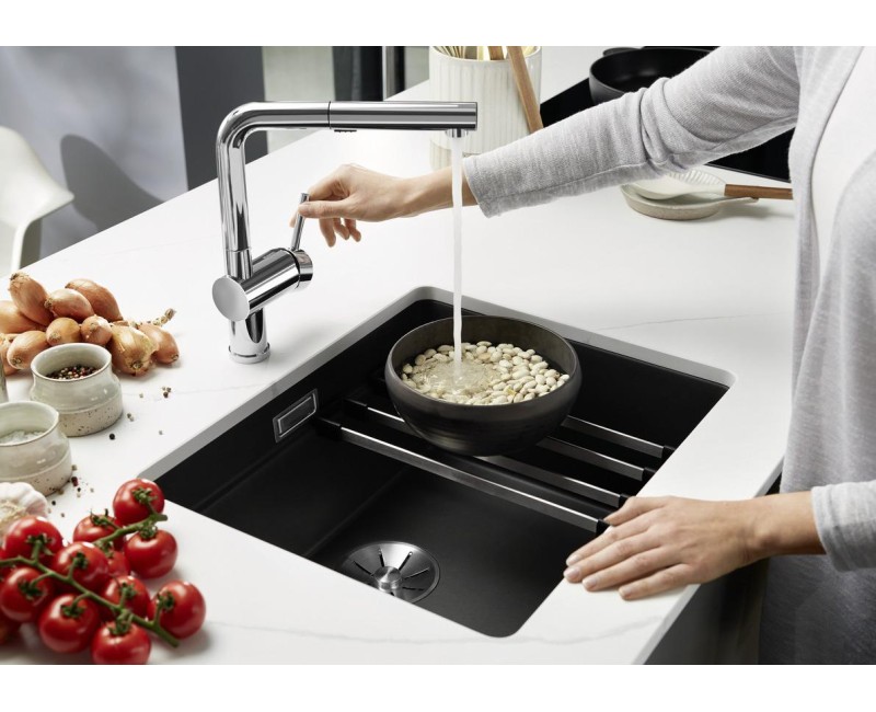 Virtuves Izlietne BLANCO ETAGON 500-U SILG PDUR Coffee M.ZUB InFino O.AF SILGRANIT™, PuraDur™, Kafijas 522236