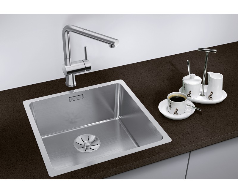 Кухонная мойка BLANCO ANDANO 400-IF SATIN InFino O.AF Нержавеющая сталь, глянцевый сатин 522957