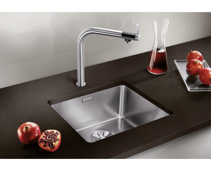 Кухонная мойка BLANCO ANDANO 450-U SATIN InFino O.AF из нержавеющей стали, глянцевый сатин 522963