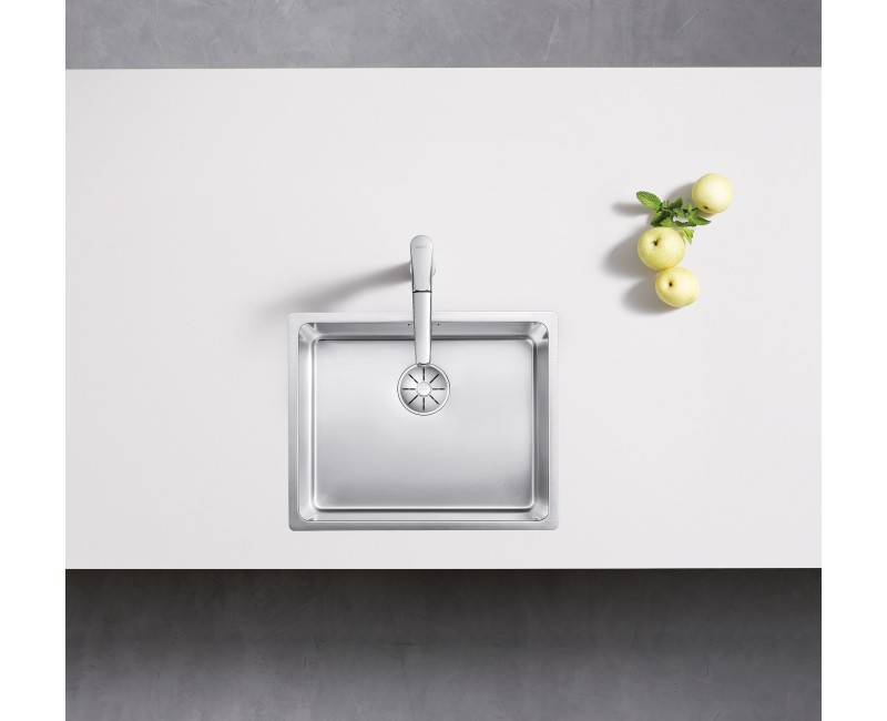 Кухонная мойка BLANCO ANDANO 500-IF SATIN InFino O.AF Stainless steel, Satin shiny shiny 522965