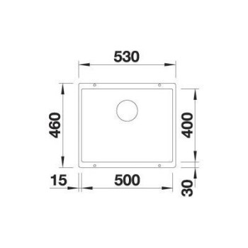 Virtuves Izlietne BLANCO ROTAN 500-U Anthracite O.AF  SILGRANIT™, Antracīta 523075