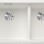 Кухонная мойка BLANCO SUBLINE 430/270-U SILG PDUR White InFino O.AF SILGRANIT™, PuraDur™, White 523155