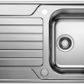 Кухонная мойка BLANCO DINAS 45 S O.AF из полированной нержавеющей стали с управлением сливом 523378