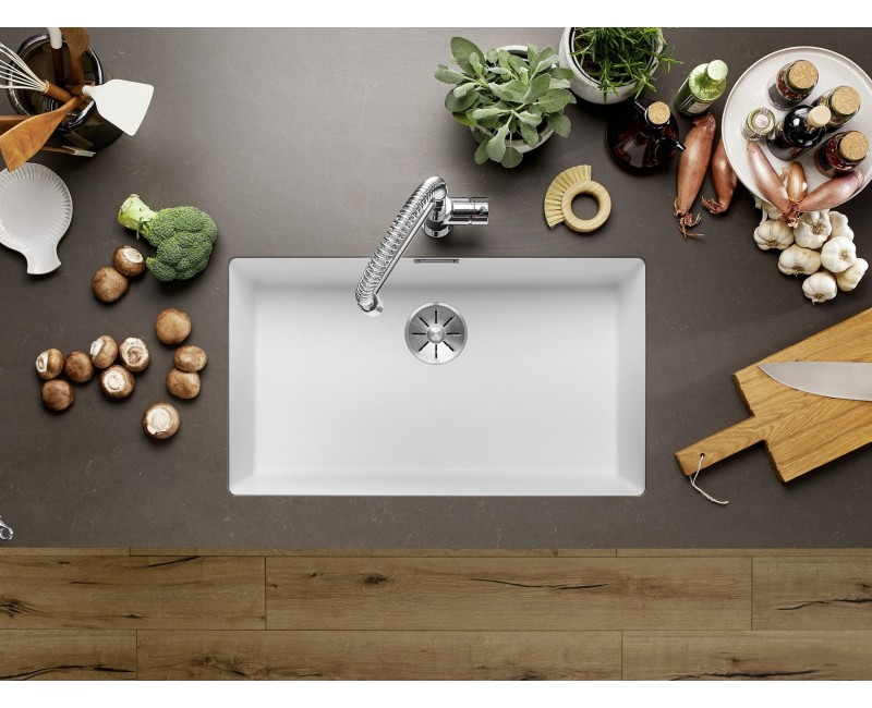 Кухонная мойка BLANCO SUBLINE 700-U SILG PDUR White InFino O.AF SILGRANIT™, PuraDur™, White 523446