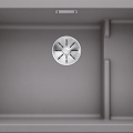 Кухонная мойка BLANCOSUBLINE 700-U Level SILG PDUR Alu metallic M.ZUB InFino O.AF SILGRANIT™, PuraDur™, Aluminum metallic 523454