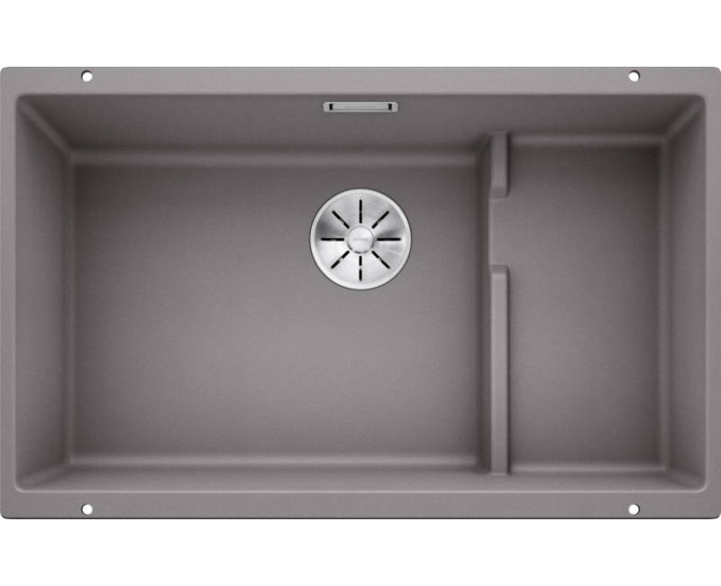 Кухонная мойка BLANCOSUBLINE 700-U Level SILG PDUR Alu metallic M.ZUB InFino O.AF SILGRANIT™, PuraDur™, Aluminum metallic 523454