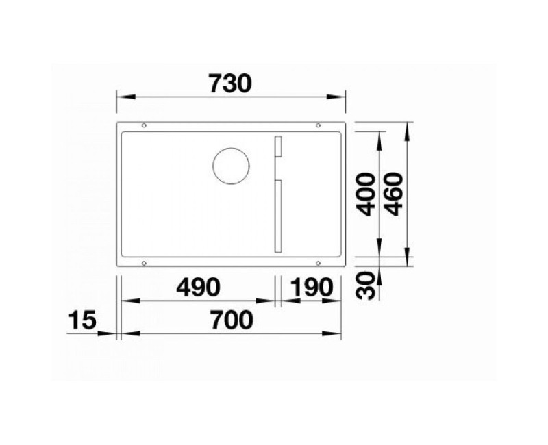 Кухонная мойка BLANCO SUBLINE 700-U Level SILG PDUR White M.ZUB InFino O.AF SILGRANIT™, PuraDur™, White 523456