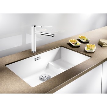 Кухонная мойка BLANCO SUBLINE 700-U Level SILG PDUR White M.ZUB InFino O.AF SILGRANIT™, PuraDur™, White 523456