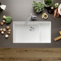 Кухонная мойка BLANCO SUBLINE 700-U Level SILG PDUR White M.ZUB InFino O.AF SILGRANIT™, PuraDur™, White 523456