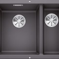 Кухонная мойка BLANCO SUBLINE 340/160-U LI SILG PDUR Серый камень InFino O.AF SILGRANIT™, PuraDur™, Каменно-серый 523549