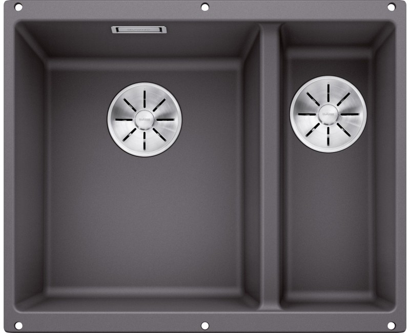 Кухонная мойка BLANCO SUBLINE 340/160-U LI SILG PDUR Серый камень InFino O.AF SILGRANIT™, PuraDur™, Каменно-серый 523549
