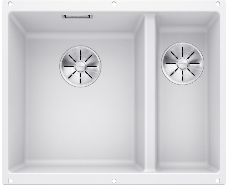 Кухонная мойка BLANCO SUBLINE 340/160-U LI SILG PDUR White InFino O.AF SILGRANIT™, PuraDur™, Белый 523552