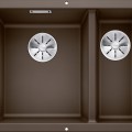 Кухонная мойка BLANCO SUBLINE 340/160-U LI SILG PDUR Coffee InFino O.AF SILGRANIT™, PuraDur™, Кофе 523557